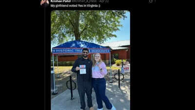 'I am as American as...': Indian-origin man trolled after posting girlfriend's photo of voting in Virginia redistricting election