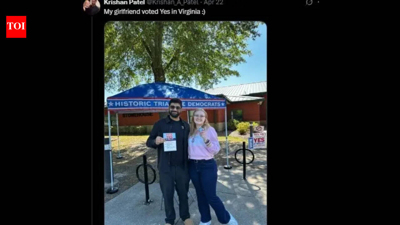 'I am as American as...': Indian-origin man trolled after posting girlfriend's photo of voting in Virginia redistricting election
