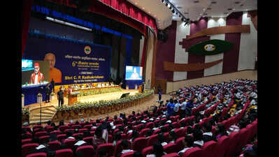 VP highlights India’s global role during Covid at AIIMS R’kesh convocation