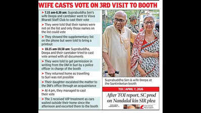 88-yr-old grandson of Nandalal Bose makes it after 2nd attempt