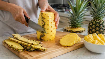Peel a pineapple in minutes with these easy kitchen hacks