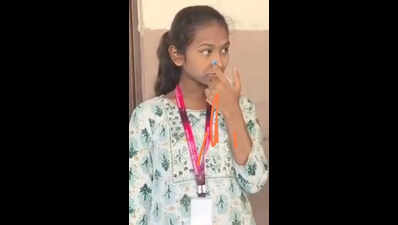 CET students’ nose rings covered with tape