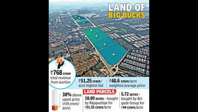 Osman Nagar debut auction strikes gold, acre sells for Rs 51 cr