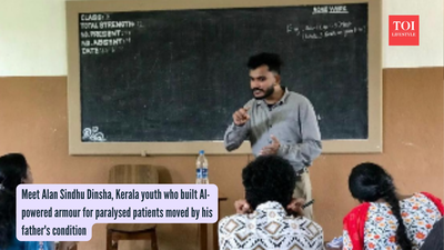 Meet Alan Sindhu Dinsha, Kerala youth who built AI-powered armour for paralysed patients moved by his father's condition