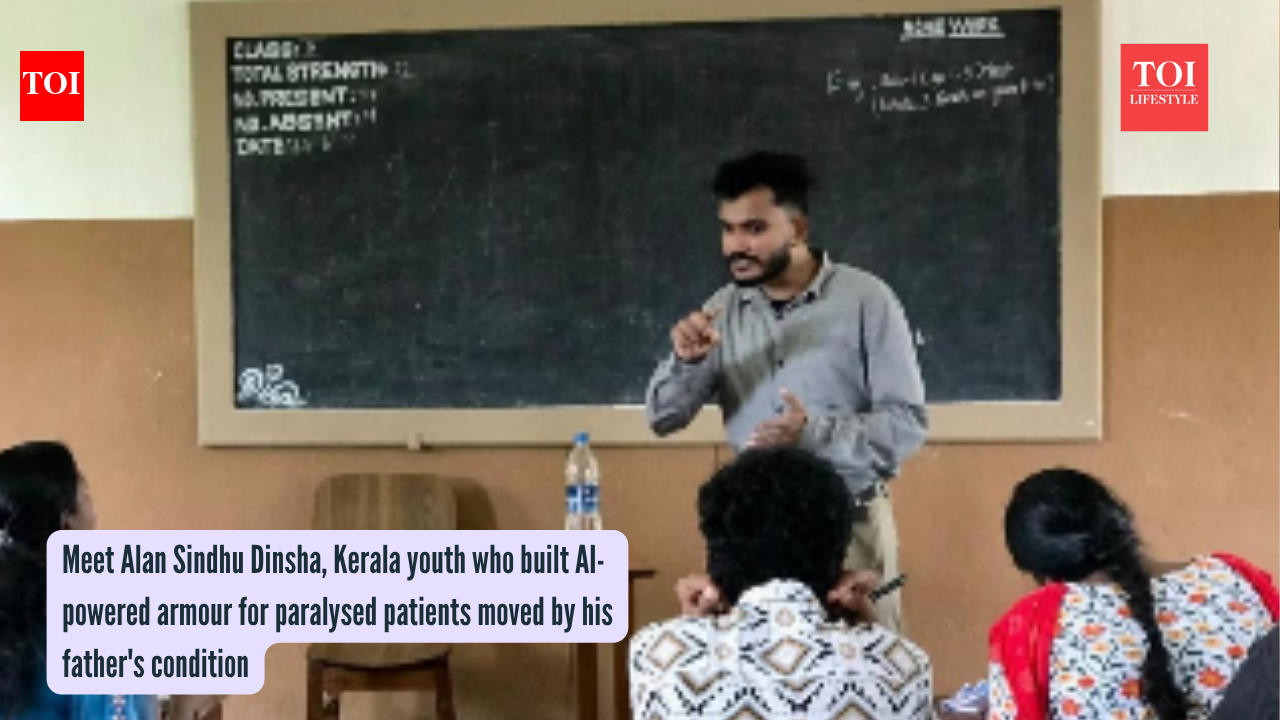 Meet Alan Sindhu Dinsha, Kerala youth who built AI-powered armour for paralysed patients moved by his father’s condition | – The Times of India