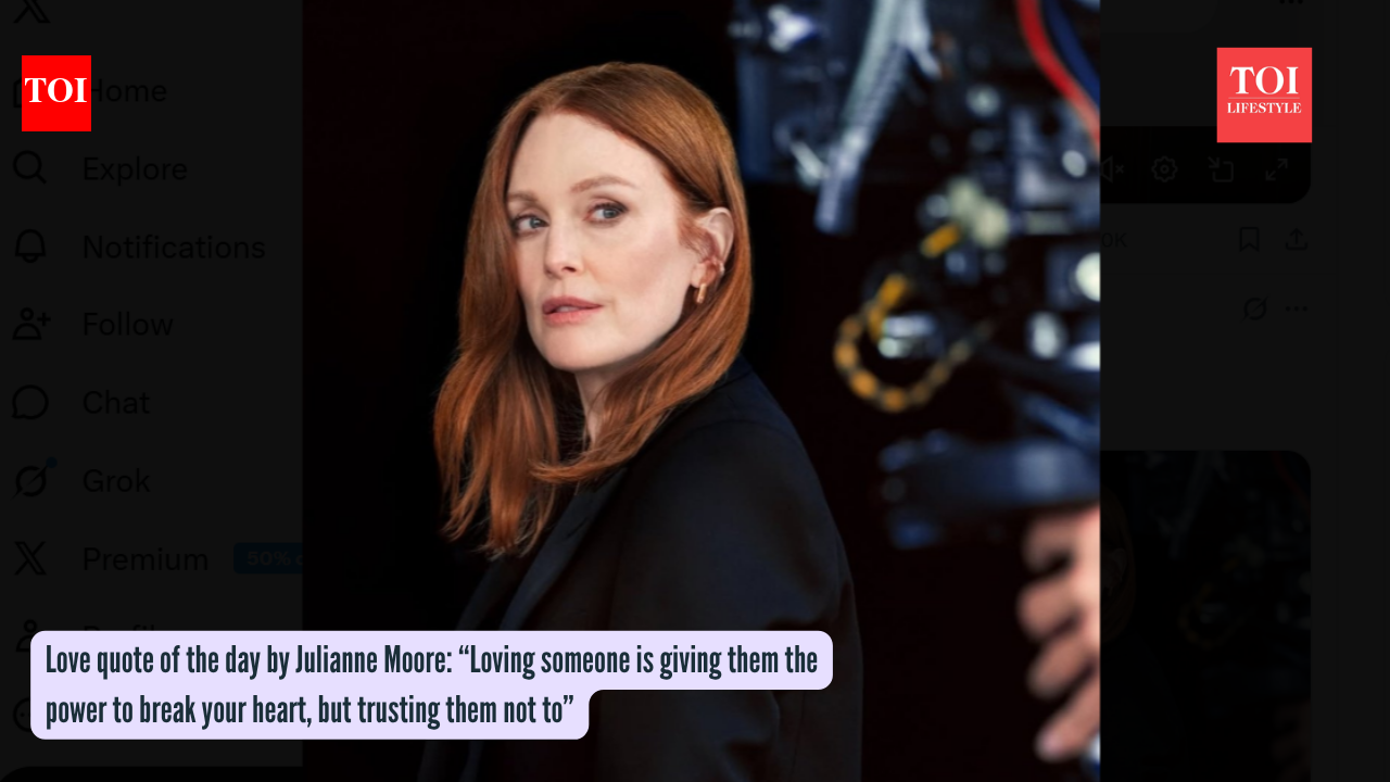 Love quote of the day by Julianne Moore: “Loving someone is giving them the power to break your heart, but trusting them not to”