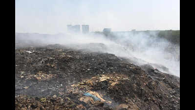 4-day fire at dumping site uncovers massive garbage backlog