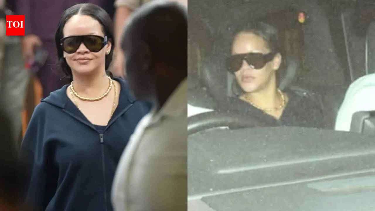 Rihanna RETURNS to India; blows kisses to Mumbai paparazzi shouting "RiRi... RiRi" - WATCH