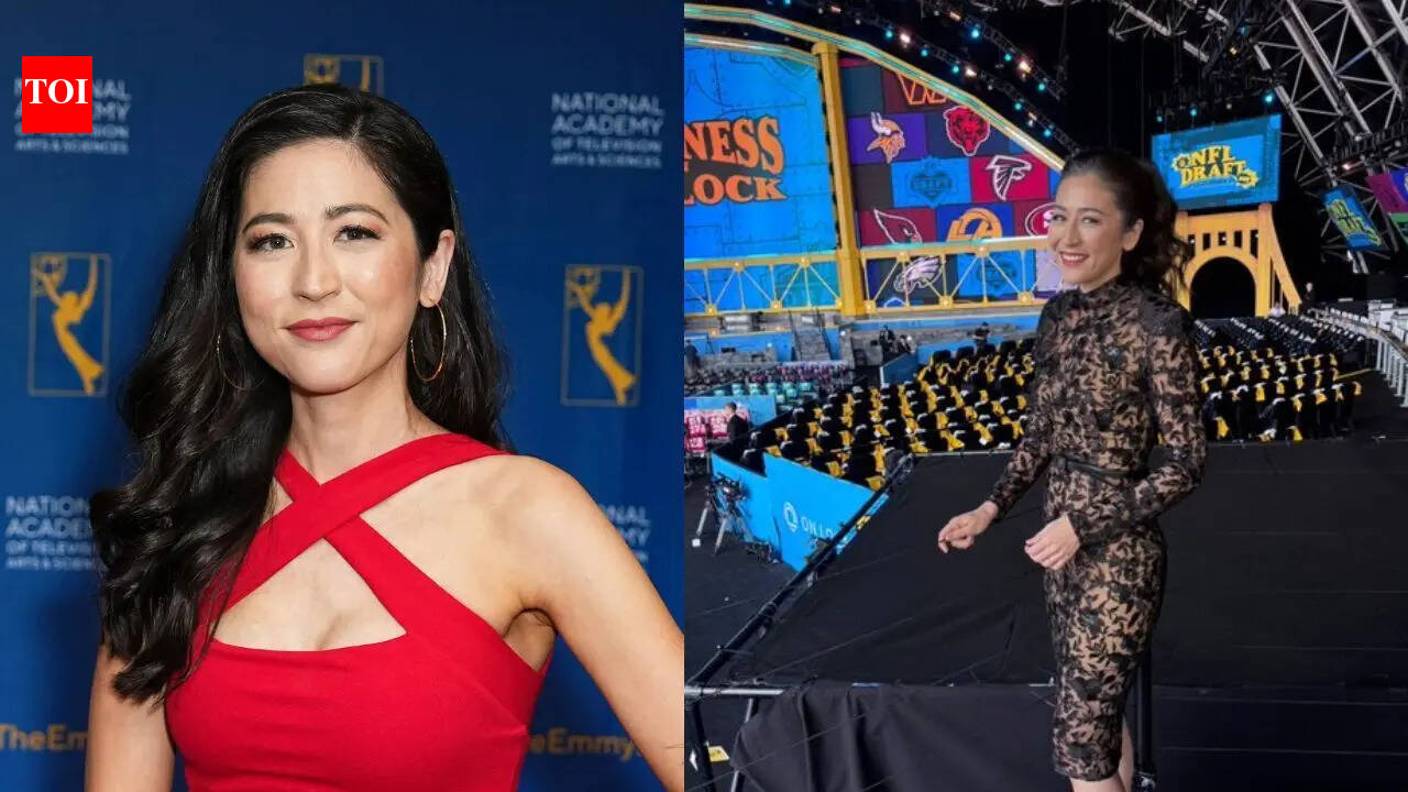 ESPN analyst Mina Kimes turns heads at NFL Draft with stunning black lace look that leaves fans buzzing