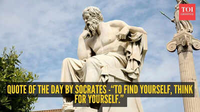Quote of the day by Socrates - “To find yourself, think for yourself.”