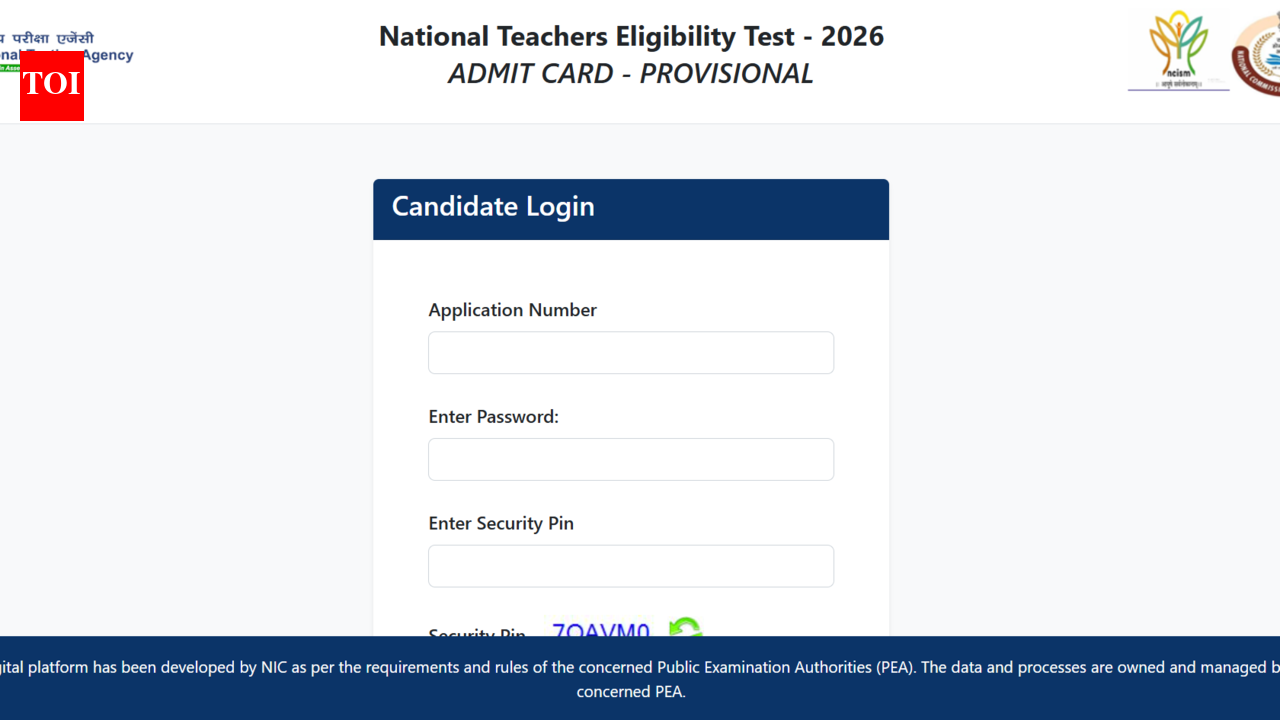 NTA NTET 2026 admit card released at exams.nta.nic.in: Direct link to download hall ticket here