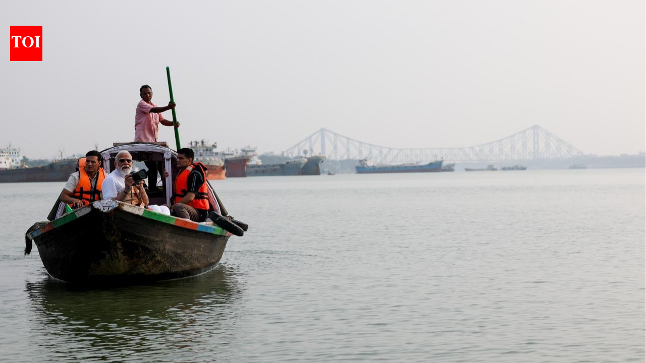 Boat ride, camera in hand: PM Modi shares Hooghly pictures; 'Maa Ganga' message from Bengal