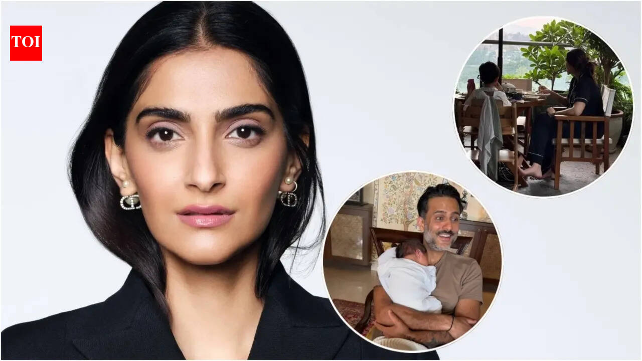 Sonam Kapoor calls life a 'dream' as she shares first family photos with second newborn son