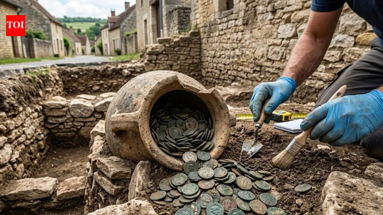 Thousands of 1,700-year-old Roman coins were unearthed in a French village