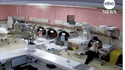 CCTV captures chaos at Iran hospitals amid strikes; patients and staff seen scrambling