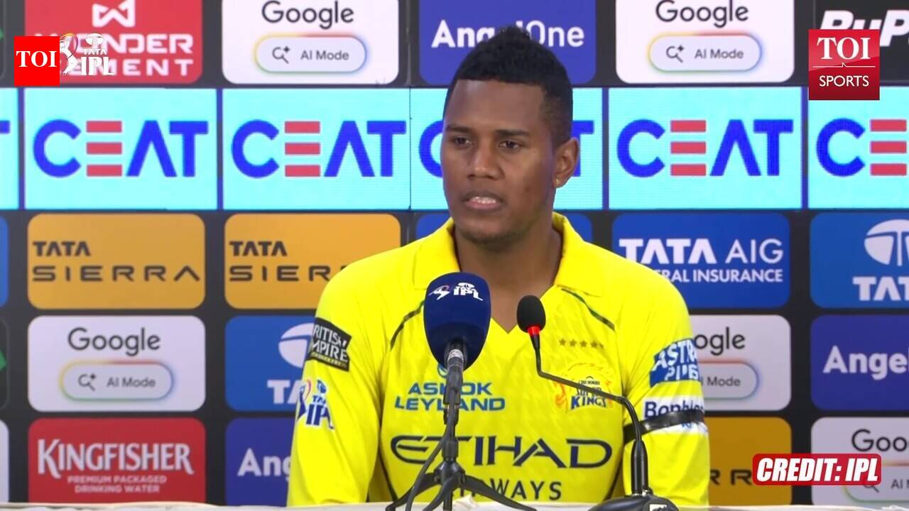 IPL 2026 Akeal Hosein speaks to media after 417 in CSK vs MI