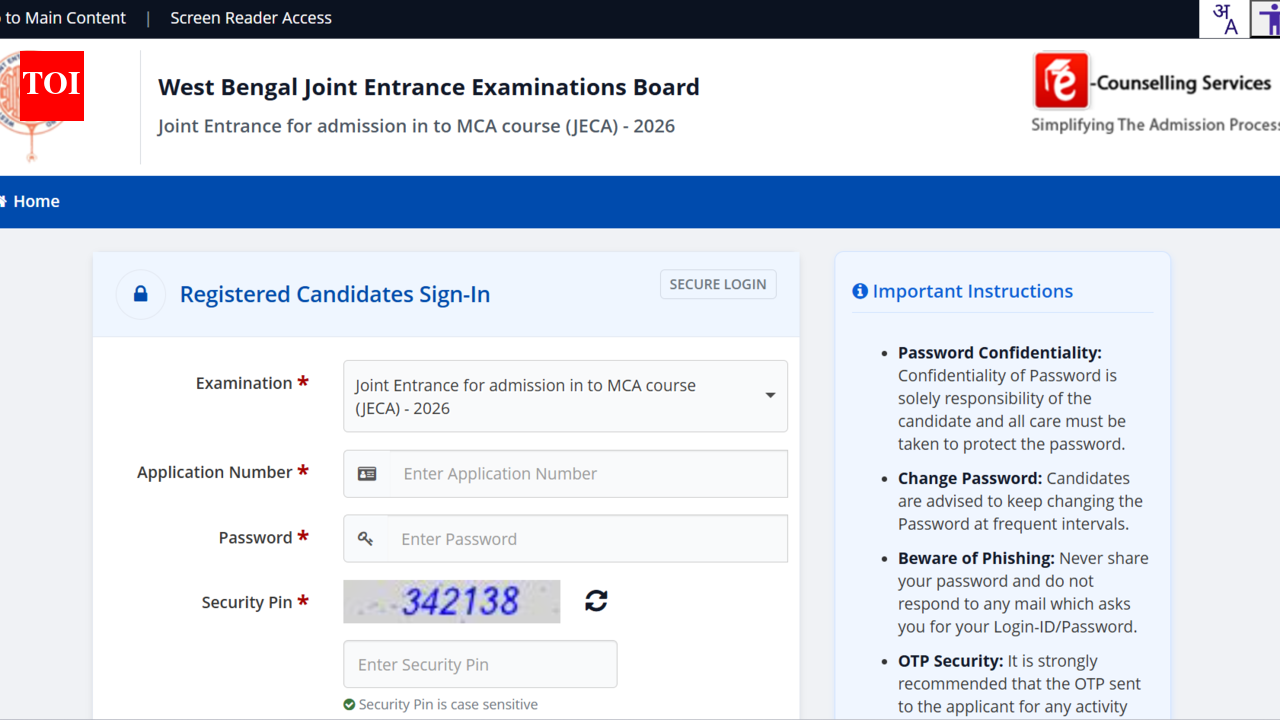 WBJEEB JECA 2026 registration deadline extended till April 28; direct link to apply here