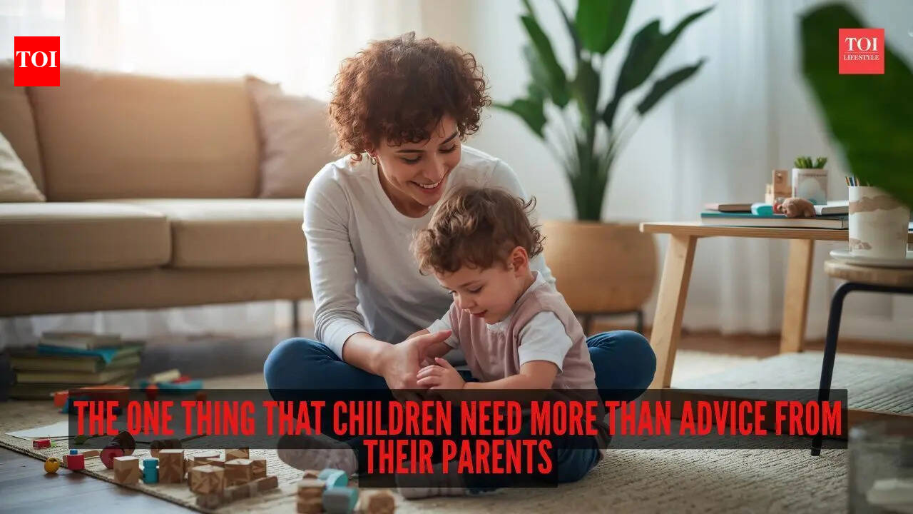 The one thing that children need more than advice from their parents