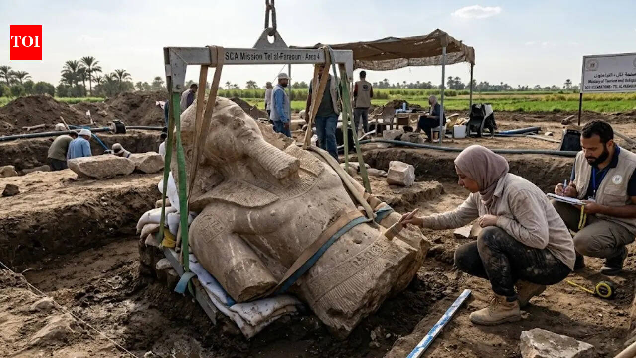 Giant Ramesses II statue fragment found in Nile Delta, revealing new clues about ancient Egypt