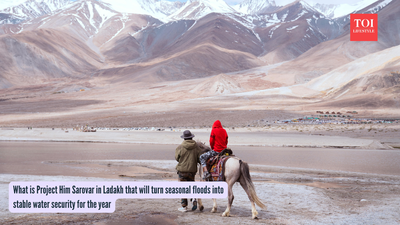 What is Project Him Sarovar in Ladakh that will turn seasonal floods into stable water security for the year