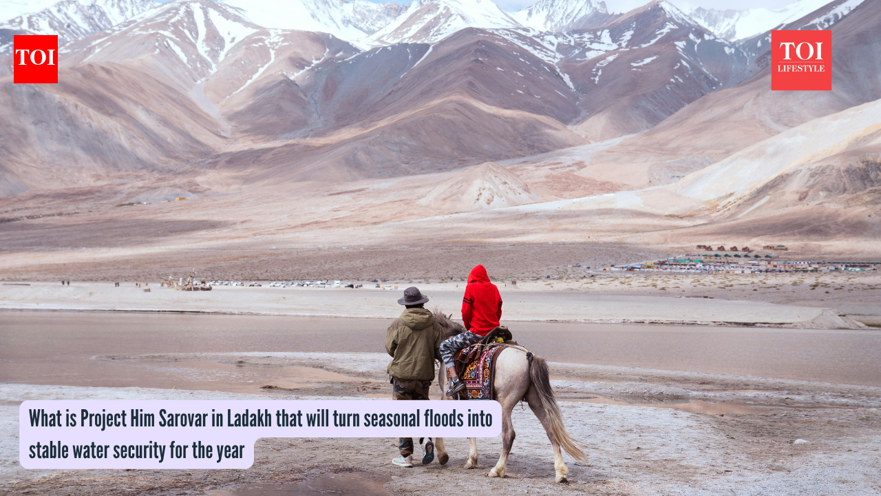 What is Project Him Sarovar in Ladakh that will turn seasonal floods into stable water security for the year