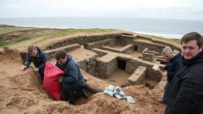 In 1850, a local Orcadian surveyed a storm-battered shoreline and accidentally discovered a Neolithic village hidden for millennia