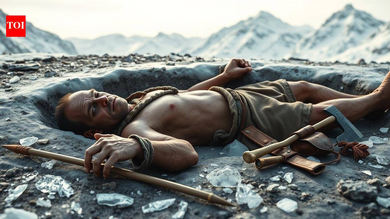 1991 में, पहाड़ी शॉर्टकट से जा रहे दो पैदल यात्रियों को बर्फ में एक काली आकृति दिखी और उन्हें 5,300 साल पुराना एक यात्री मिला |