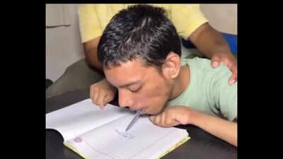 Cerebral palsy student scores 93.80% in board exams; inspired by family support and personal determination