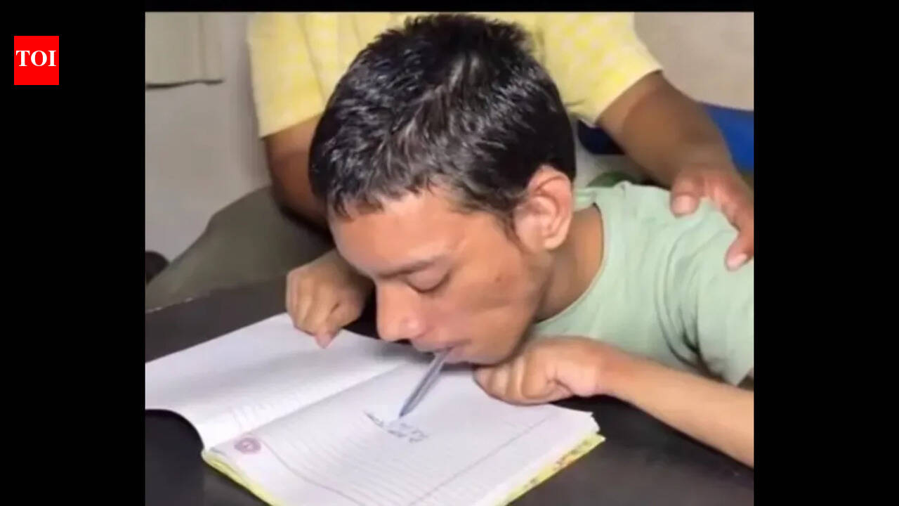 Cerebral palsy student scores 93.80% in board exams; inspired by family support and personal determination
