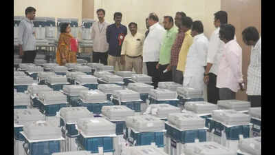EVMs secured, moved to strongrooms under 3-tier security