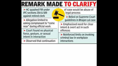 Saying ‘come near’ to woman not sexual intent: High Court