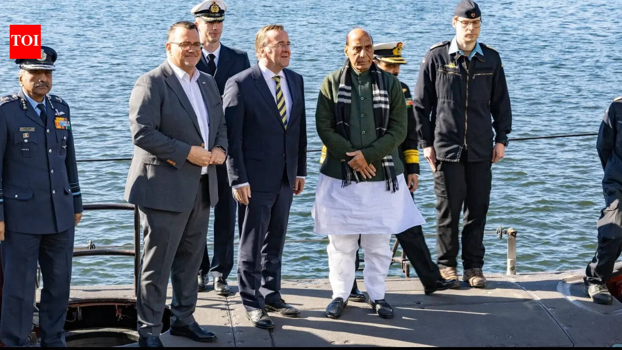Rajnath visits German submarine yard as P-75I deal is expected soon
