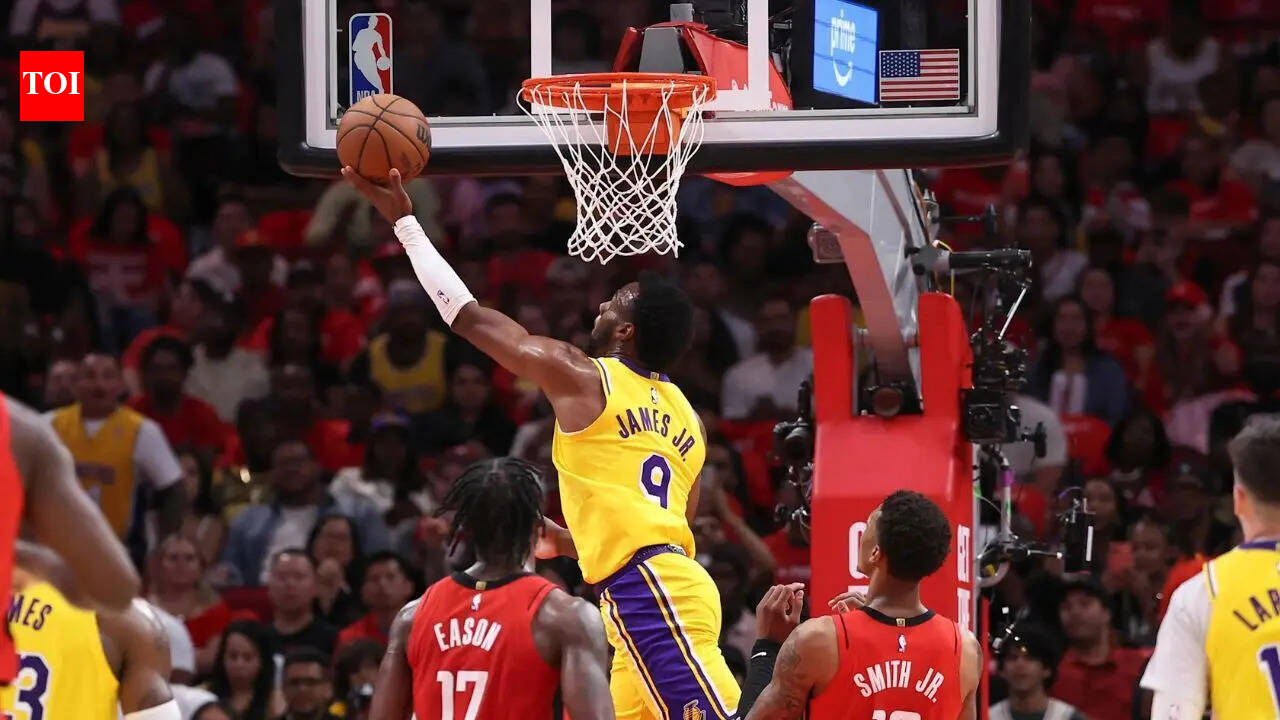 LeBron James’ son Bronny James makes individual playoff history in Game 3 against the Rockets