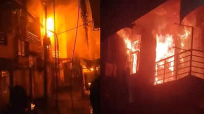 14 people rescued after transformer fire engulfs buildings in Delhi's Laxmi Nagar