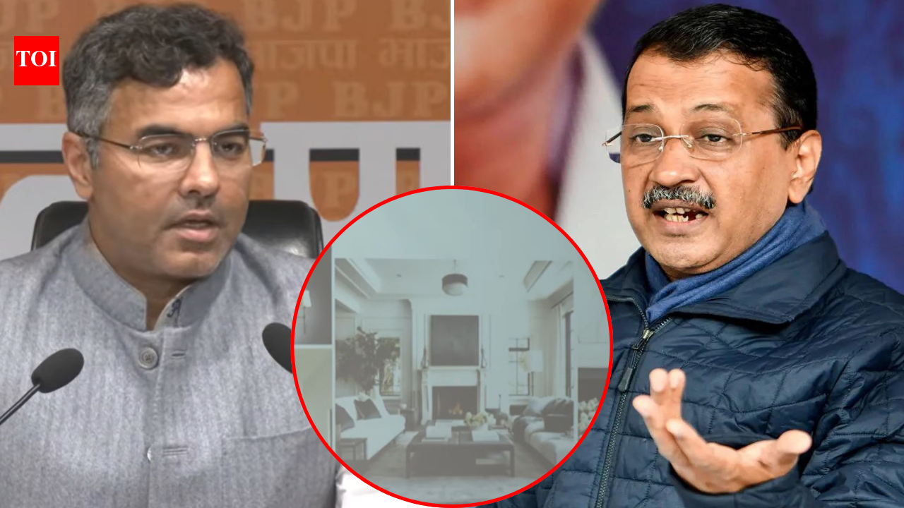 BJP calls Kejriwal ‘Rahman Dakait of Delhi’ day after Chadha exit, shares ‘Sheeshmahal 2’ pictures