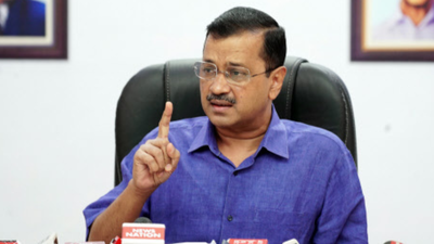 Raghav Chadha's exit: BJP releases poster mocking Arvind Kejriwal with 'AAP-da' jibe, broken broom