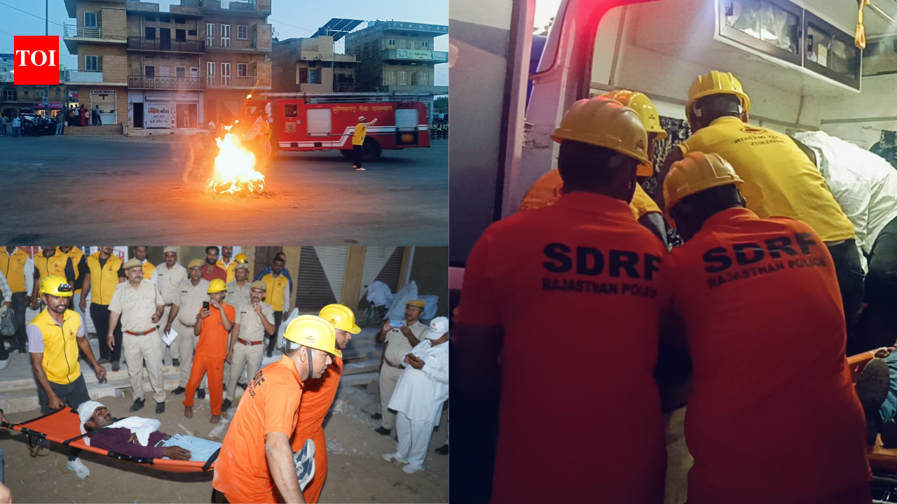 Blackout drill Rajasthan: Air strike response simulated across Jaisalme | Jaipur News - The Times of India