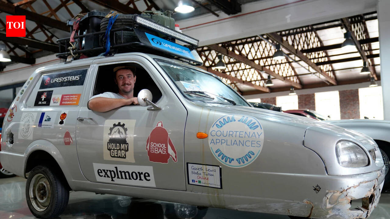 They drove 14,000 miles on three wheels and broke a world record