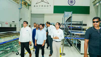 CM Revanth flags off India's first pvt orbital rocket Vikram-1 at Skyroot Aerospace