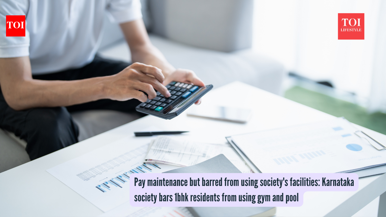 Pay maintenance but barred from using society's facilities: Karnataka society bars 1bhk residents from using gym and pool