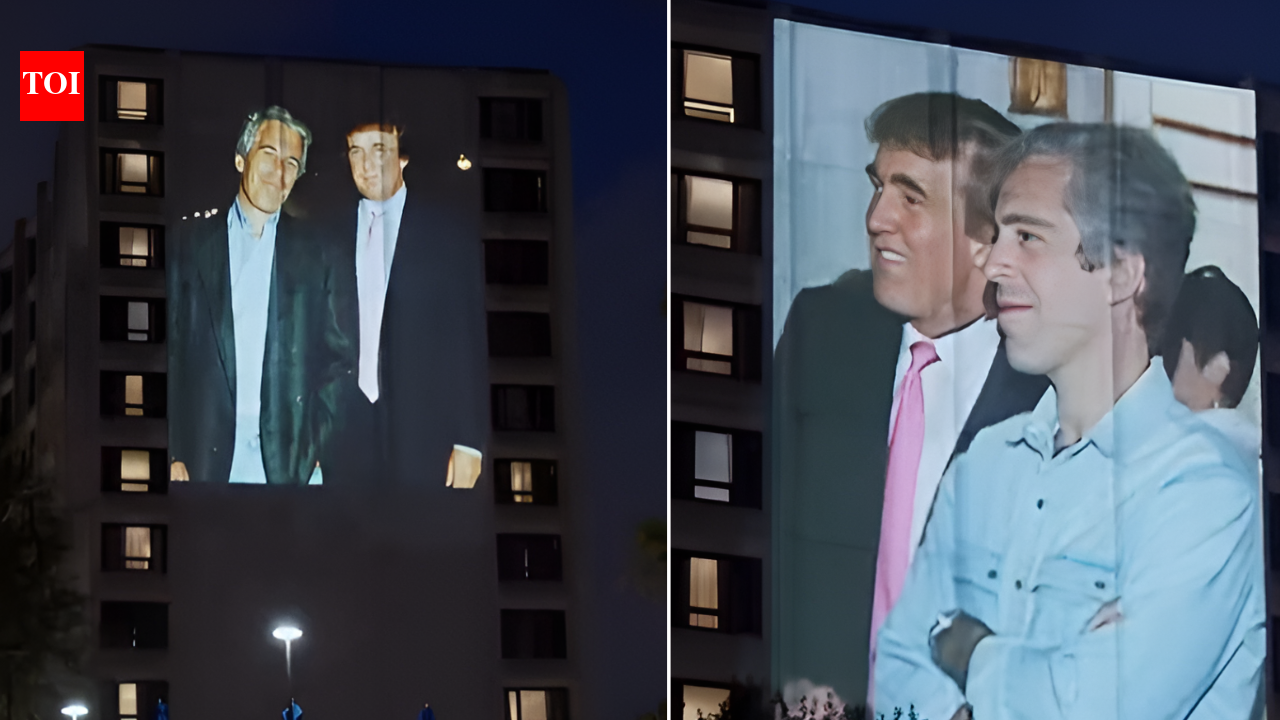 'Dog that hasn't barked is Trump': Epstein claim projected at DC hotel ahead of president's media dinner
