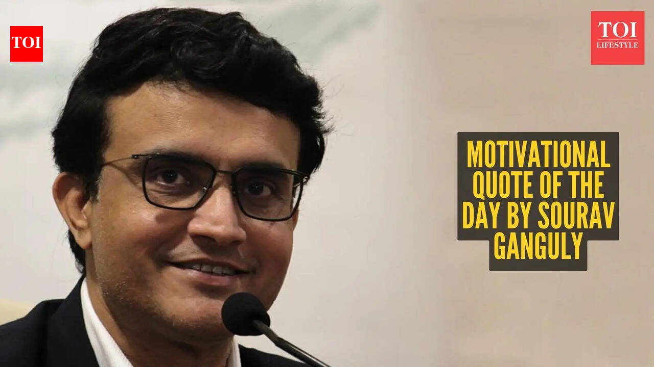 Motivational quote of the day by Sourav Ganguly: 'Even when things are not working for you, don't quit. Just hang in there. Darkness also has an expiry date'