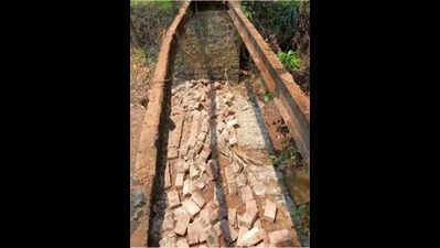 Devotees on ‘bhandara’ procession fall into stream after footbridge collapses