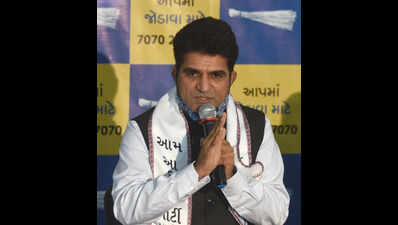 AAP’s social media accounts suspended at BJP’s behest: Isudan Gadhvi