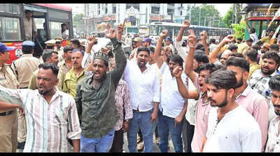 Auto drivers in Hyderabad protest against ‘non-local’ three-wheelers