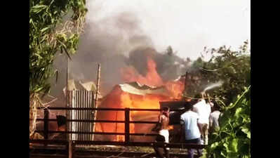 Train ops resume 7 hrs after slum fire