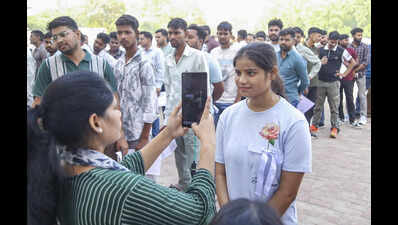  Over 6.35 lakh appear on Day 1, 4 booked for cheating