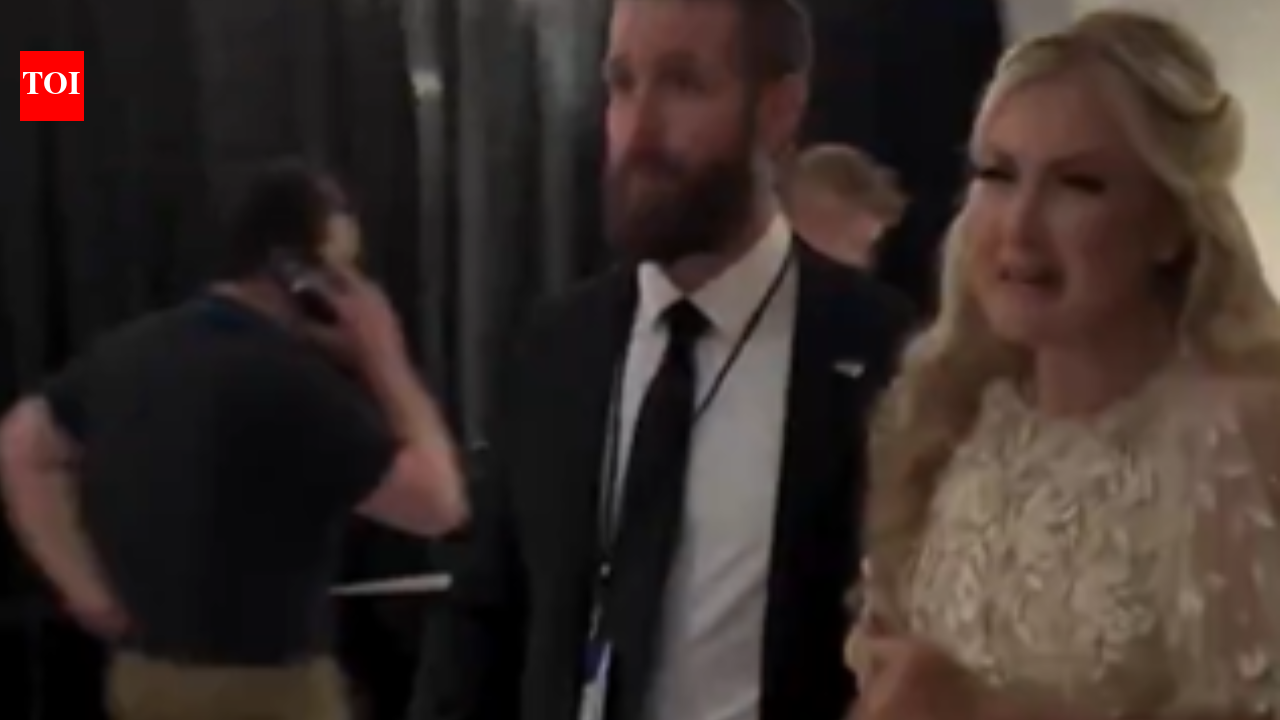 ‘I just want to go home’: Tearful Erika Kirk escorted out after White House Correspondents' Dinner shooting