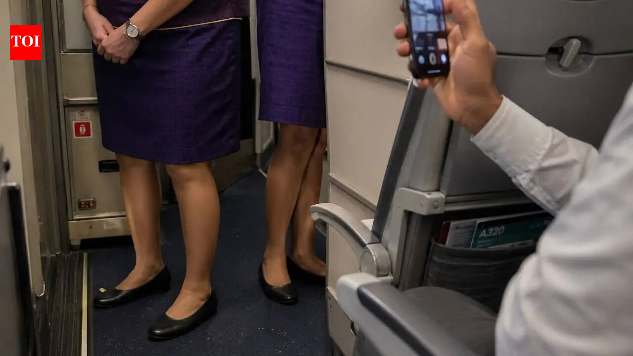 Drunk Flyer Films Female Crew On Flight: 'Zoomed camera focusing on legs': Drunk flyer films female crew on Hyderabad–Udaipur flight, booked after onboard ruckus | Hyderabad News - The Times of India
