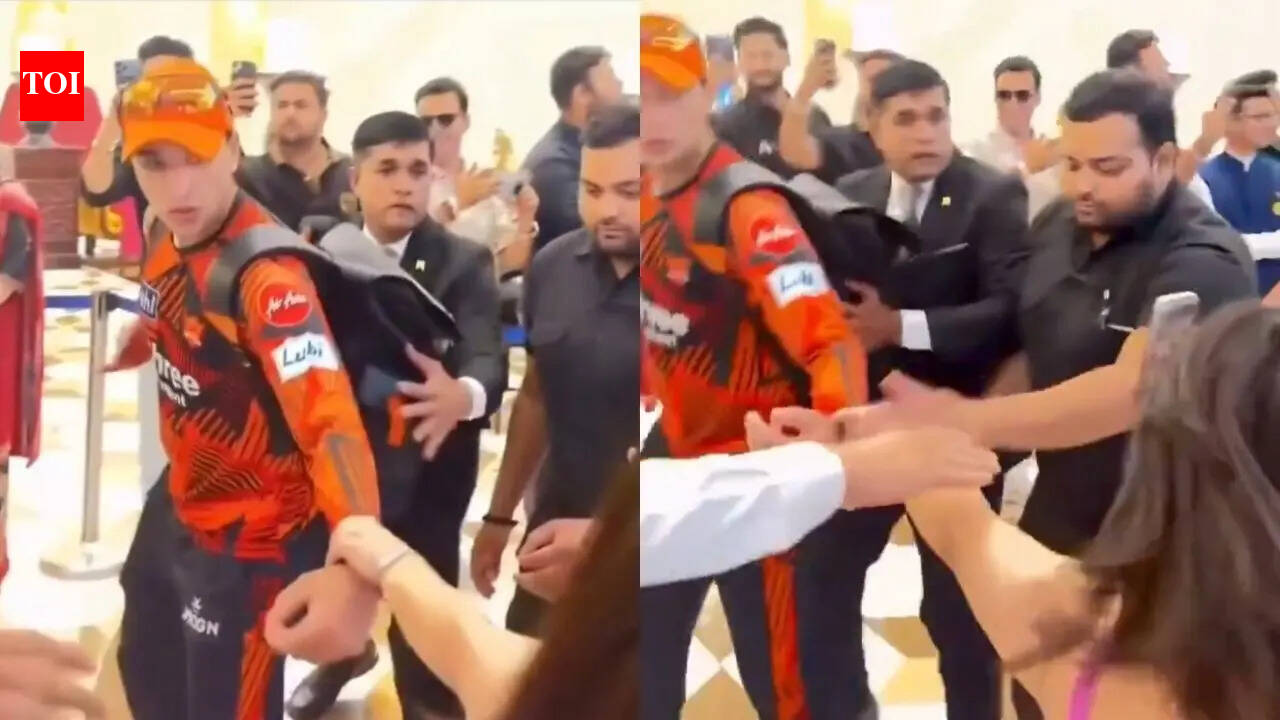 IPL 2026: Shocking! Fangirl forcibly pulls Abhishek Sharma's hand; security steps in - Watch
